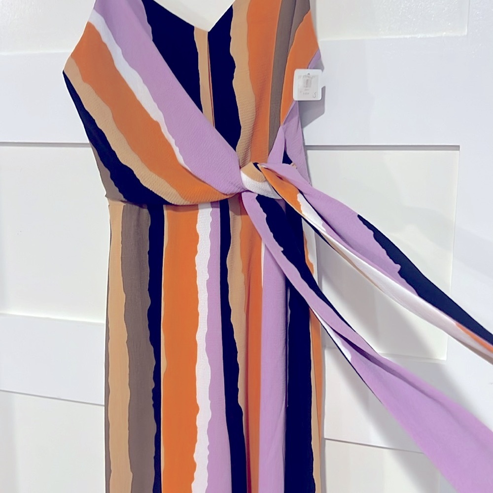Sadie & Sage Women’s striped Spaghetti Strap Jumpsuit Size S - Picture 5 of 12